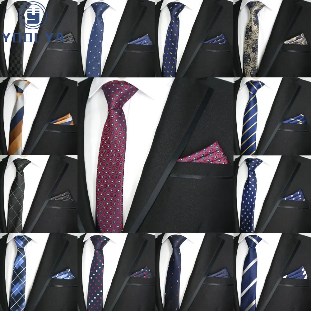 27 Color 6CM Skinny Men's Polyester Silk Ties Pocket Square Set Dots Stripes Narrow Tie Hanky Sets Man Wedding Business Party
27 Color 6CM Skinny Men's Polyester Silk Ties Pocket Square Set Dots Stripes Narrow Tie Hanky Sets Man Wedding Business Party