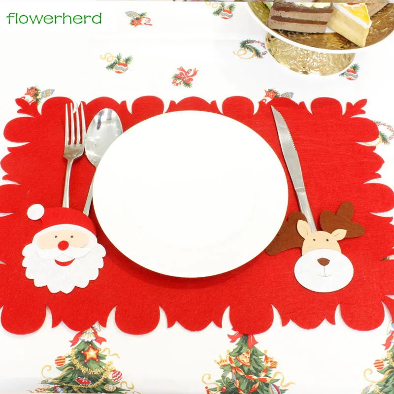 3pcs New Christmas Table Mats And Fork Sets of Dual - use Non - woven Table Mats Christmas Supplies Dining Table New Year Decor
3pcs New Christmas Table Mats And Fork Sets of Dual - use Non - woven Table Mats Christmas Supplies Dining Table New Year Decor