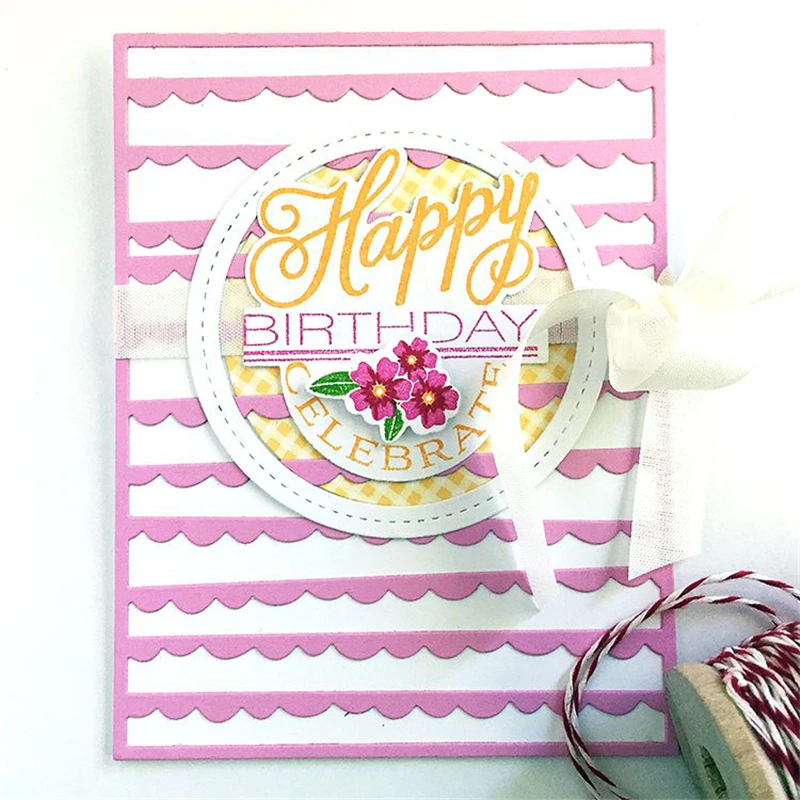 Naifumodo Plate Scallops Stripe Dies Background Metal Cutting Dies Embossing Stencil 1PC/lot DIY Scrapbooking New Crafts Die
Naifumodo Plate Scallops Stripe Dies Background Metal Cutting Dies Embossing Stencil 1PC/lot DIY Scrapbooking New Crafts Die