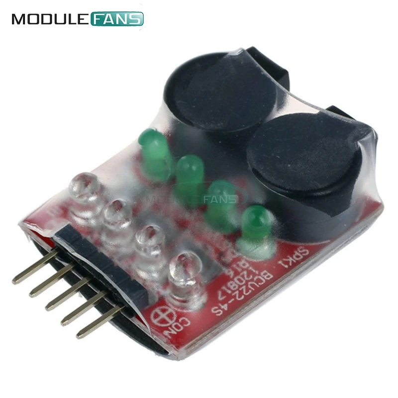 RC model 2S 3S 4S Detect Lipo Battery Low Voltage Alarm Buzzer Cell Lipo Battery Dual Speaker w/ LED 7.4V-14.8V
RC model 2S 3S 4S Detect Lipo Battery Low Voltage Alarm Buzzer Cell Lipo Battery Dual Speaker w/ LED 7.4V-14.8V