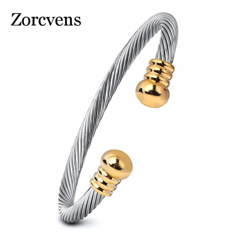 ZORCVENS Gold Color Multiple Twisting Line Fashion Jewelry Stainless Steel Bracelets bangles For Women
ZORCVENS Gold Color Multiple Twisting Line Fashion Jewelry Stainless Steel Bracelets bangles For Women