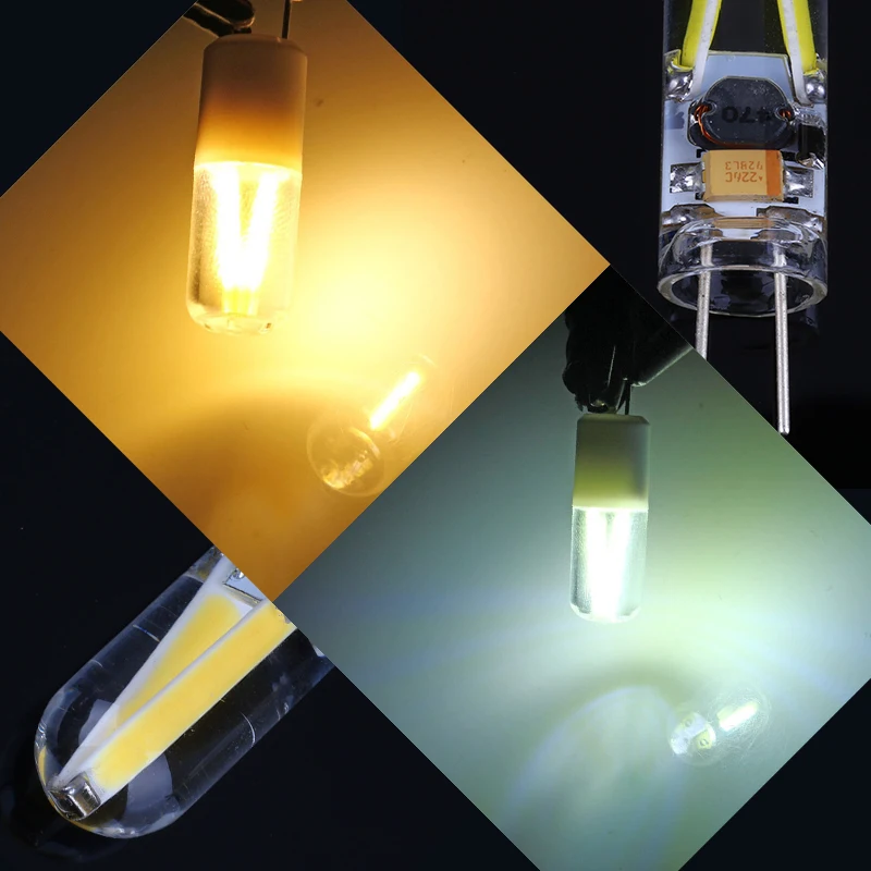 Transparent LED G4 3W filament COB bulb DC/AC12V PC and glass material for spotlight chandelier lighting
Transparent LED G4 3W filament COB bulb DC/AC12V PC and glass material for spotlight chandelier lighting