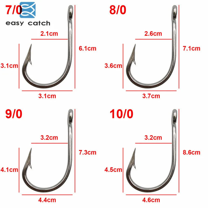 10 шт. рыболовные крючки для ловли тунца из нержавеющей стали|steel series wow mouse|hook tvsteel