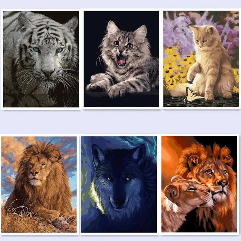 oil paint painting by numbers diy picture drawing coloring by numbers on canvas painting by hand painted Wolf tiger cat WQ008
oil paint painting by numbers diy picture drawing coloring by numbers on canvas painting by hand painted Wolf tiger cat WQ008