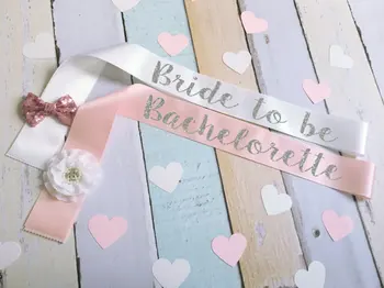 Custom color and text Bride Bachelorette Bow Flower glitter Bride to be wedding Sash. Bridal Shower sashes favors
Custom color and text Bride Bachelorette Bow Flower glitter Bride to be wedding Sash. Bridal Shower sashes favors
