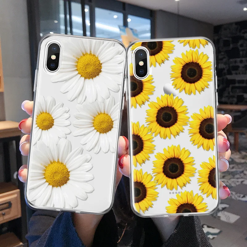 Summer Daisy Flower Phone Case For iPhone 7 Plus XS MAX 4 4S 5 5S SE 5C XR Fundas For iPhone X 8 6 6s Soft TPU Back Cover Coque
Summer Daisy Flower Phone Case For iPhone 7 Plus XS MAX 4 4S 5 5S SE 5C XR Fundas For iPhone X 8 6 6s Soft TPU Back Cover Coque