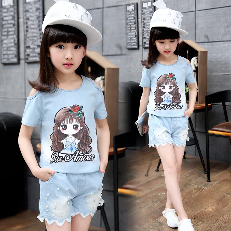 Kids Girl Clothes Suit Summer 2019 Fashion Short Sleeve Denim Clothing For Girls Children Outfit Sets 5 6 7 8 10 11 12 13 Years
Kids Girl Clothes Suit Summer 2019 Fashion Short Sleeve Denim Clothing For Girls Children Outfit Sets 5 6 7 8 10 11 12 13 Years