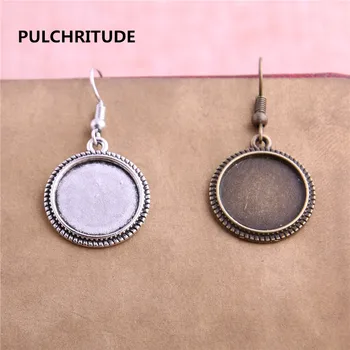 PULCHRITUDE 30PCS Fit 16mm Dia Alloy Two Colors Round Cabochons Setting Earring Base Fit For Dangle Earring DIY T0619
PULCHRITUDE 30PCS Fit 16mm Dia Alloy Two Colors Round Cabochons Setting Earring Base Fit For Dangle Earring DIY T0619