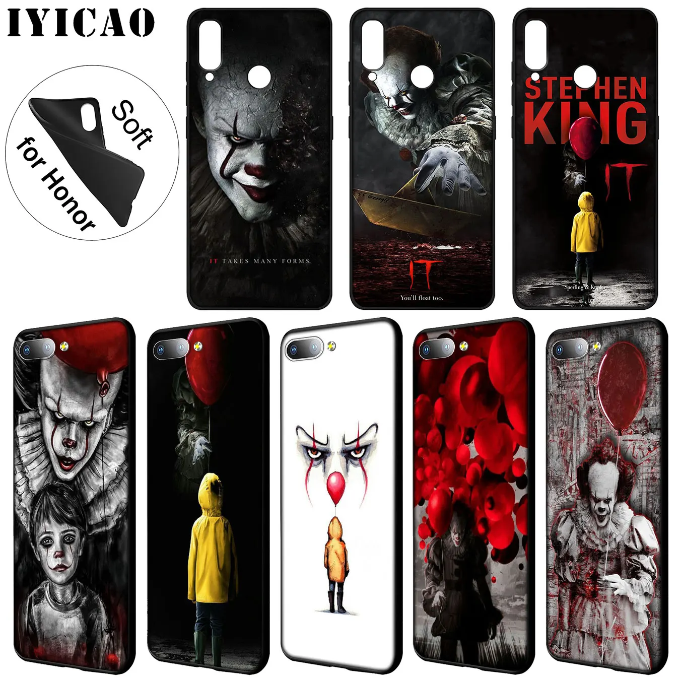 IYICAO Stephen King's King is It Soft Case for Huawei Y9 Y7 Y6 Prime 2019 Cover Honor 20 8C 8X 8 9 9X 10 Lite 7C 7X 7A Pro
IYICAO Stephen King's King is It Soft Case for Huawei Y9 Y7 Y6 Prime 2019 Cover Honor 20 8C 8X 8 9 9X 10 Lite 7C 7X 7A Pro