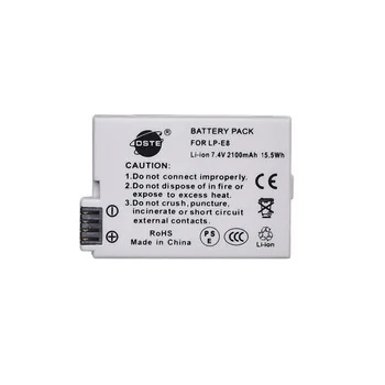DSTE LP-E8 lp-e8 Camera Battery for CANON 550D 600D 650D 700D Digital X4 X5 X6i X7i Rebel T2i T3i T4i T5i
DSTE LP-E8 lp-e8 Camera Battery for CANON 550D 600D 650D 700D Digital X4 X5 X6i X7i Rebel T2i T3i T4i T5i
