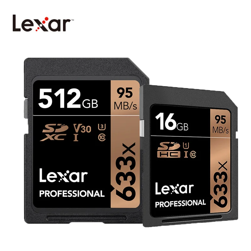 Lexar Genuine 633x 16G 32GB U1 SDHC 64GB 128GB 256GB 512GB U3 SD Card SDXC Class 10 Memory Card For SLR camera and HD camera
Lexar Genuine 633x 16G 32GB U1 SDHC 64GB 128GB 256GB 512GB U3 SD Card SDXC Class 10 Memory Card For SLR camera and HD camera