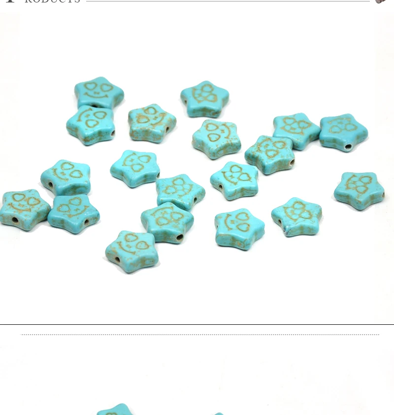 soosmith Top Quality Star Smile Natural Stone Beads Loose Spacer Beads For Jewelry Making Diy Necklace Bracelet Pendant Fashion (2)