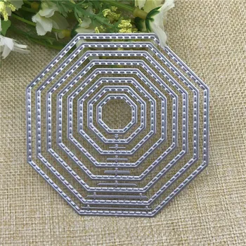 Octagon 8pcs stitched Frame Stencils Die cut Metal Cutting Dies For DIY Scrapbooking Photo Album Decorative
Octagon 8pcs stitched Frame Stencils Die cut Metal Cutting Dies For DIY Scrapbooking Photo Album Decorative