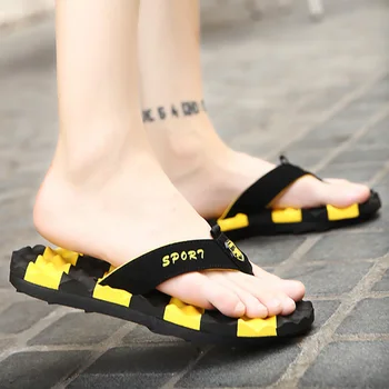 Men's Summer Slippers PVC Upper Beach Sneakers Fashionable Flip Flops Shoes+male EVA Sole Mixed Colors Inside Shoes For Men
Men's Summer Slippers PVC Upper Beach Sneakers Fashionable Flip Flops Shoes+male EVA Sole Mixed Colors Inside Shoes For Men