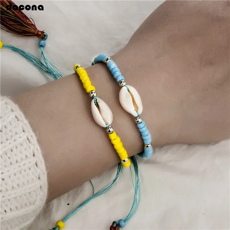 Docona Summer Beach Colorful Beaded Shell Tassel Adjustable Bracelet Set For Women Girl Boho Party Jewelry Pulseiras 3439
Docona Summer Beach Colorful Beaded Shell Tassel Adjustable Bracelet Set For Women Girl Boho Party Jewelry Pulseiras 3439
