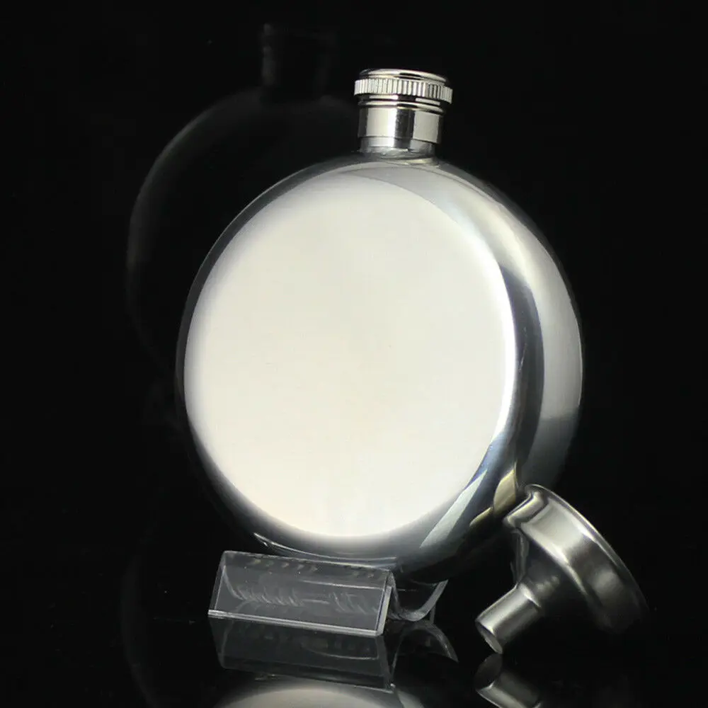 5oz/150mL Round Portable Stainless Steel Wine Whiskey Flask Circle Alcohol Bottle Bridesmaid Gifts Water Flask Drinkware Bottle
5oz/150mL Round Portable Stainless Steel Wine Whiskey Flask Circle Alcohol Bottle Bridesmaid Gifts Water Flask Drinkware Bottle