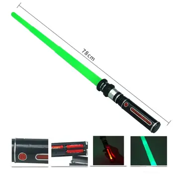 New Telescopic Lightsaber Toys Flashing Sword Cosplay Luminous Music Star Laser Toy Swords Kids Toy Boys Gift
New Telescopic Lightsaber Toys Flashing Sword Cosplay Luminous Music Star Laser Toy Swords Kids Toy Boys Gift