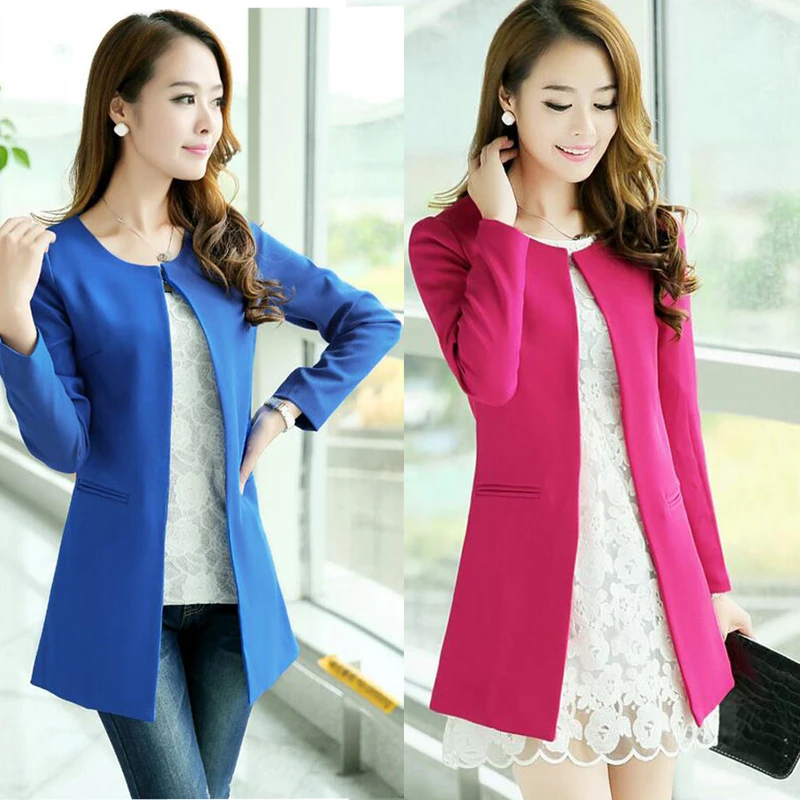 new suits female long coat cultivate morality dress show thin long suit trench coat women windbreaker
new suits female long coat cultivate morality dress show thin long suit trench coat women windbreaker