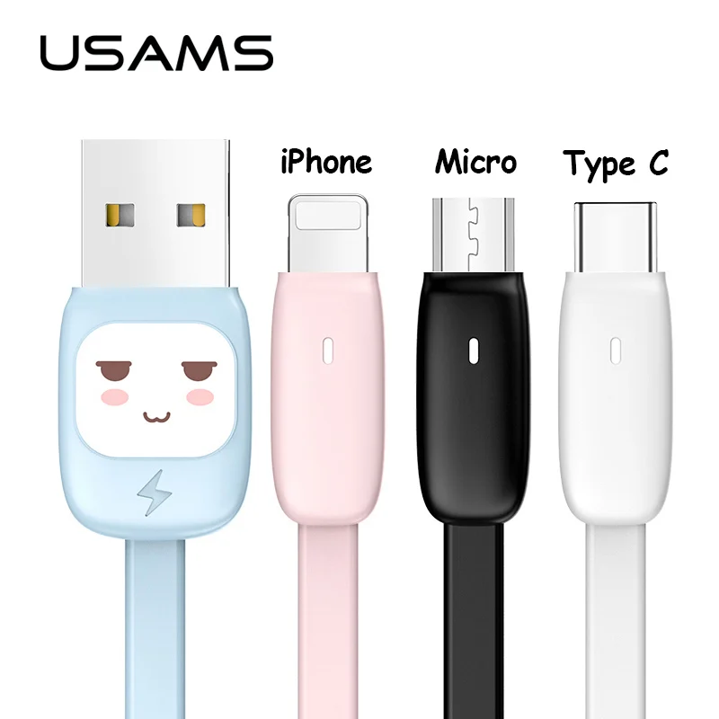 USAMS Candy Cartoon Mobile Phone Cable for iPhone Micro USB Type C cable Fast Charge USB Cable usb c microusb cable for lighting
USAMS Candy Cartoon Mobile Phone Cable for iPhone Micro USB Type C cable Fast Charge USB Cable usb c microusb cable for lighting