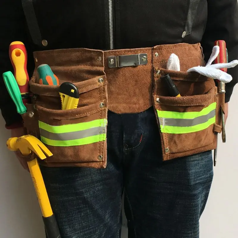 2019 New Portable Multi Tool Work Belt Leather Bag Storage Tools Reflective Waist Pouch Screwdriver Hardware Repair Holder DIY
2019 New Portable Multi Tool Work Belt Leather Bag Storage Tools Reflective Waist Pouch Screwdriver Hardware Repair Holder DIY