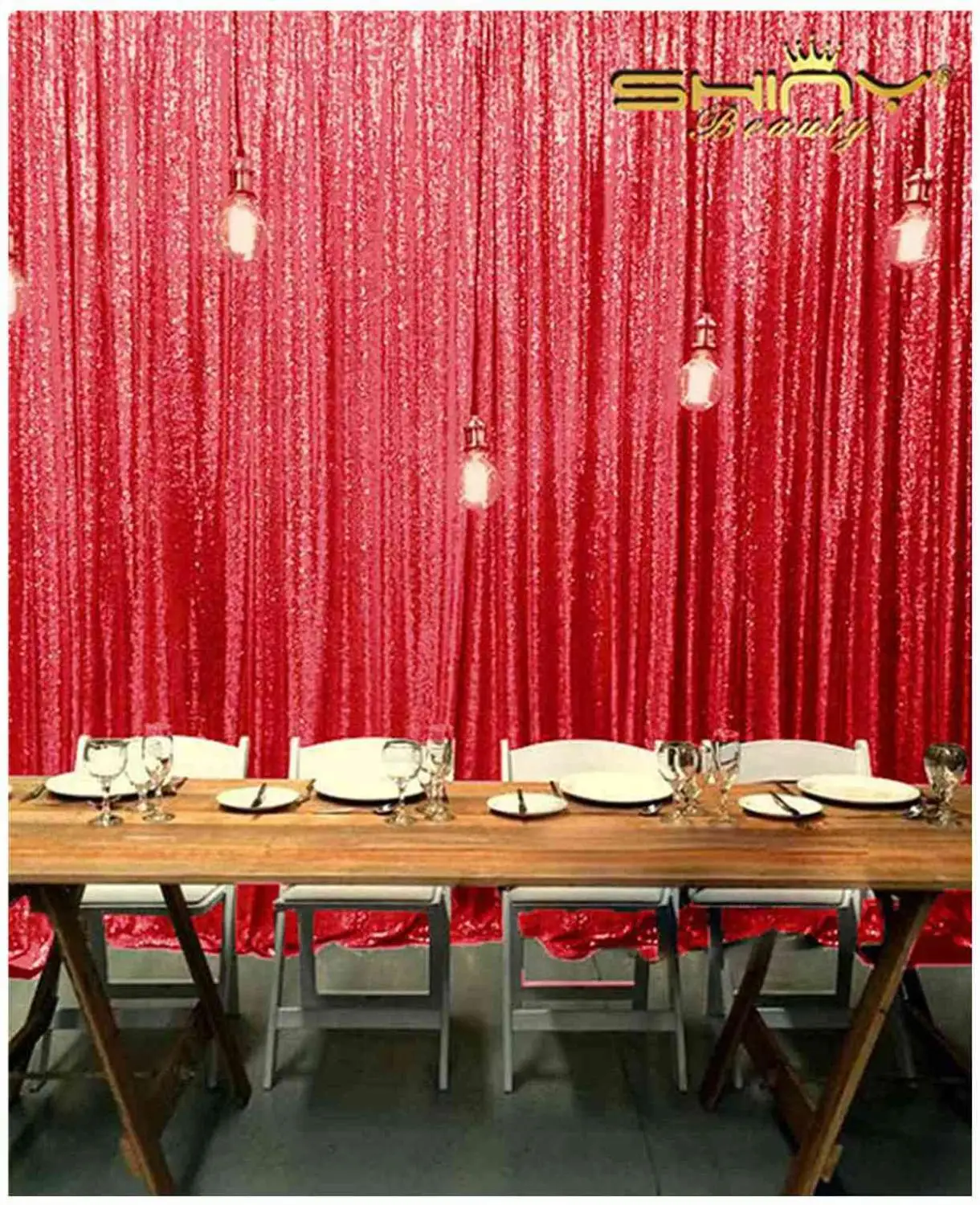 Shinybeauty Red Glitter Curtain Sequin Photo Backdrop Sequin Background Party Wall Decoration-M190724
Shinybeauty Red Glitter Curtain Sequin Photo Backdrop Sequin Background Party Wall Decoration-M190724