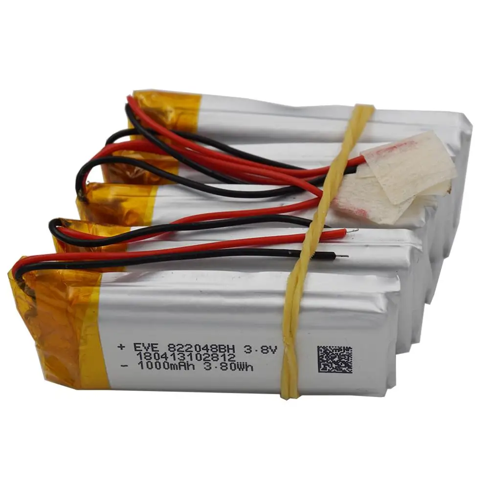 XINJ 5pcs 3.8V 1000 mAh Rechargeable Li Polymer Li-Po Battery 822048 For GPS Camera E-book Driving recorder DIY Camera DVR DVC
XINJ 5pcs 3.8V 1000 mAh Rechargeable Li Polymer Li-Po Battery 822048 For GPS Camera E-book Driving recorder DIY Camera DVR DVC