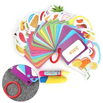 Magic Painting Children Cognitive Magic Water Pens Food Drawing Doodle Toys Early Learning Cards Education Drawing Book
Magic Painting Children Cognitive Magic Water Pens Food Drawing Doodle Toys Early Learning Cards Education Drawing Book