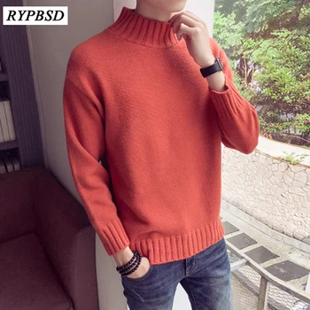 8 Colors Autumn Men Winter Sweater Pure Color Warm Hedging Sweater Tide Male Half-high Turtleneck Collar Thick Pullover Sweater
8 Colors Autumn Men Winter Sweater Pure Color Warm Hedging Sweater Tide Male Half-high Turtleneck Collar Thick Pullover Sweater