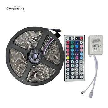 GRN-FALSHING 5m SMD 5050 RGB LED Strip Light 60led/m Flexible lights IP65 Waterproof diode ribbon with 44Keys remote controller
GRN-FALSHING 5m SMD 5050 RGB LED Strip Light 60led/m Flexible lights IP65 Waterproof diode ribbon with 44Keys remote controller