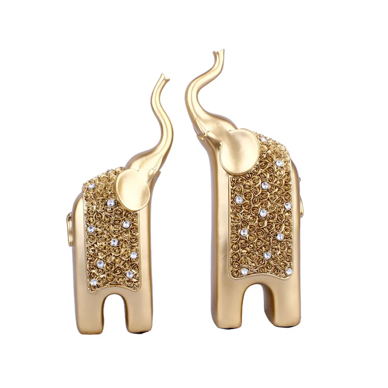 Nice Diamond Couple Champagne Elephant Model Animal Sculpture & Figurines Elepahnt Resin Made for Home Decor Wedding Decoration
Nice Diamond Couple Champagne Elephant Model Animal Sculpture & Figurines Elepahnt Resin Made for Home Decor Wedding Decoration