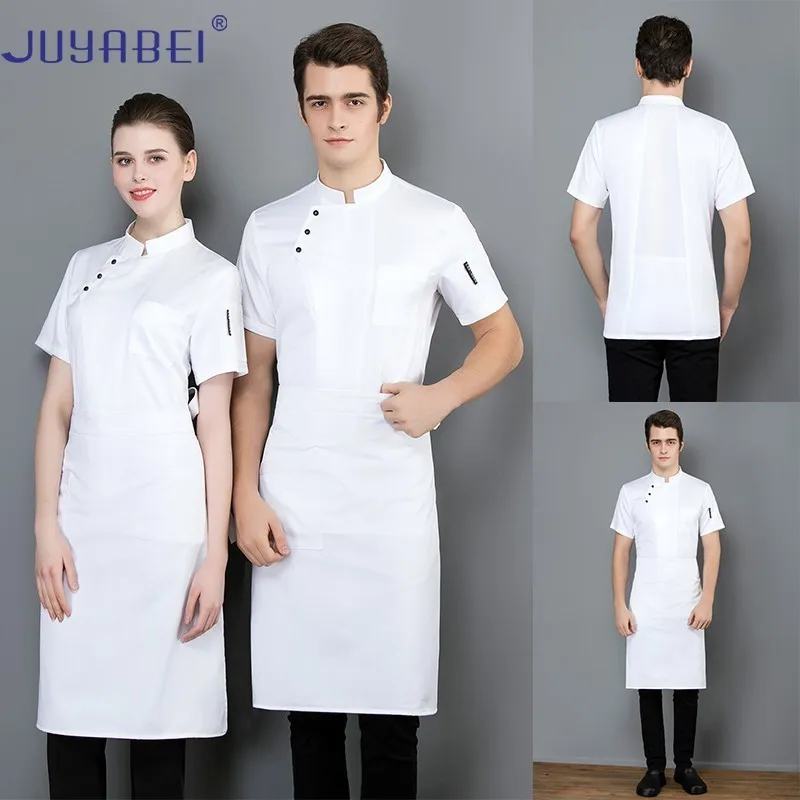 Solid Color Three Button Short Sleeve Chef Uniform Summer Unisex Cooking Cuisine Jacket Restaurant Hotel Hair Salon Work Shirt
Solid Color Three Button Short Sleeve Chef Uniform Summer Unisex Cooking Cuisine Jacket Restaurant Hotel Hair Salon Work Shirt