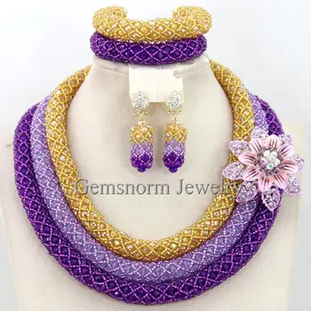 Lilac Purple Gold Wedding Statement Necklace Set African Indian Bridal Beads Jewelry Set New Free Shipping WB600
Lilac Purple Gold Wedding Statement Necklace Set African Indian Bridal Beads Jewelry Set New Free Shipping WB600