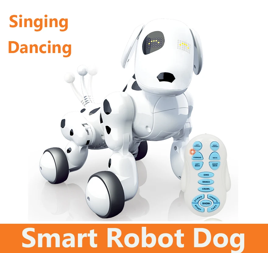 smart intelligent RC robot dog dancing singing dance cute lovely toy birthday gift for baby child kids wireless remote control
smart intelligent RC robot dog dancing singing dance cute lovely toy birthday gift for baby child kids wireless remote control