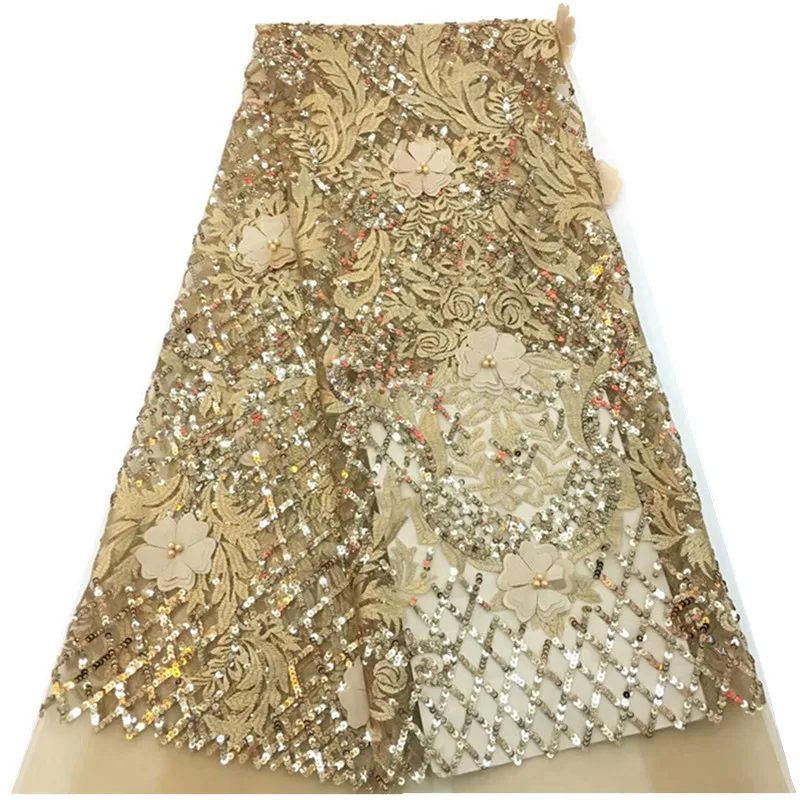 Nigerian Lace Fabric High Quality 3d Flower Fabric African Beautiful Mesh Lace Fabric With sequins for wedding dress rof-1995
Nigerian Lace Fabric High Quality 3d Flower Fabric African Beautiful Mesh Lace Fabric With sequins for wedding dress rof-1995