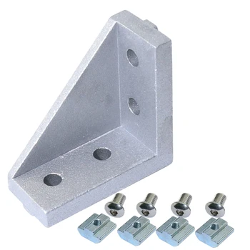 4/10 Sets 20x40mm Corner Bracket Right Angle 20Series Aluminum Brackets with Screws Nuts for Extrusion Profile with Slot 6mm
4/10 Sets 20x40mm Corner Bracket Right Angle 20Series Aluminum Brackets with Screws Nuts for Extrusion Profile with Slot 6mm