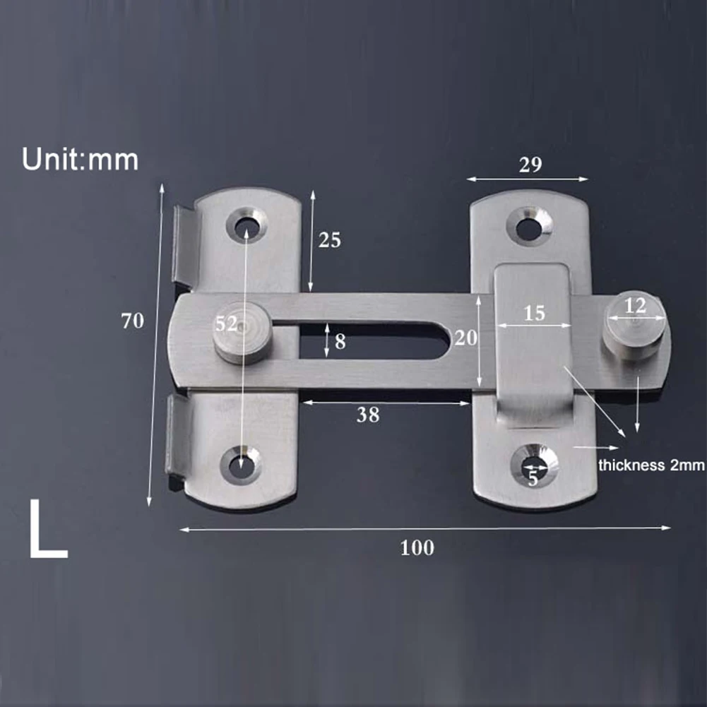 Stainless Steel Door Bolt Latch Slide Catch Lock Home Safety Gate Hardware Tool Drop Shipping #2 | Обустройство дома