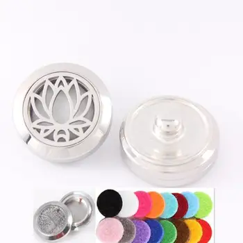 Lotus 20mm 316L Stainless Steel Aroma Diffuser Locket Snap Buttons Essential Oil Perfume 18mm Snap Button Jewelry 6pcs/lot
Lotus 20mm 316L Stainless Steel Aroma Diffuser Locket Snap Buttons Essential Oil Perfume 18mm Snap Button Jewelry 6pcs/lot