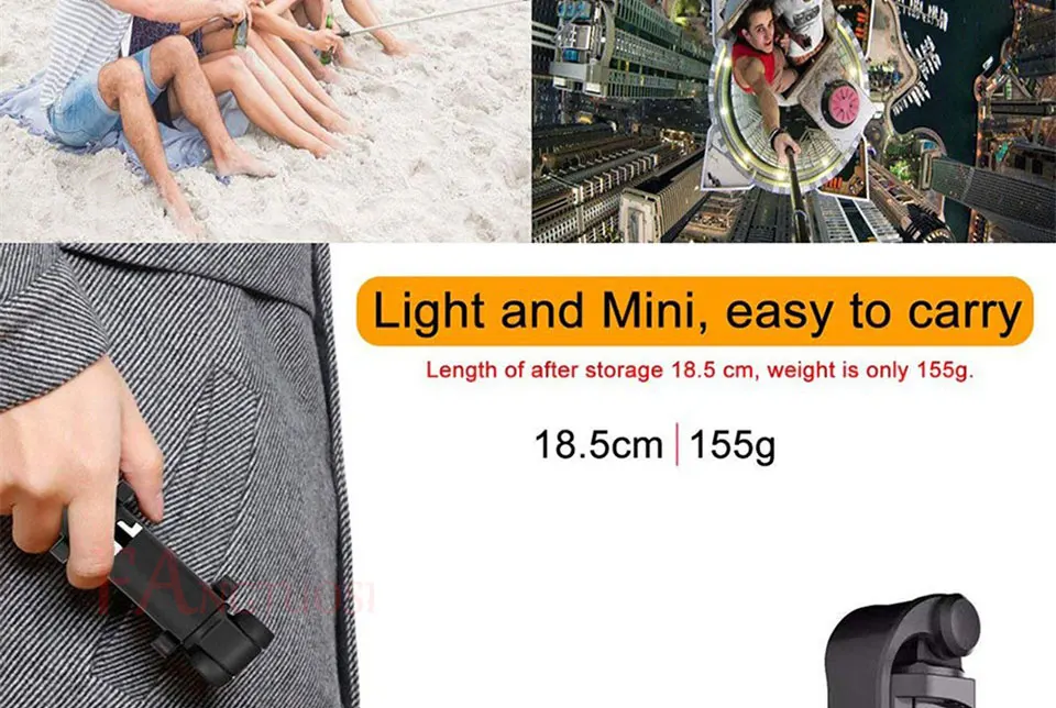 3 in 1 Wireless Bluetooth Selfie Stick For iPhone 8 X 7 6s Plus Foldable Handheld Monopod Shutter Remote Extendable Mini Tripod