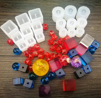 6pcs/set 9mm&12mm&16mm Cube&Ball Cabochon Silicon Mold Mould With Hole For Epoxy Resin Jewelry Beads Making
6pcs/set 9mm&12mm&16mm Cube&Ball Cabochon Silicon Mold Mould With Hole For Epoxy Resin Jewelry Beads Making