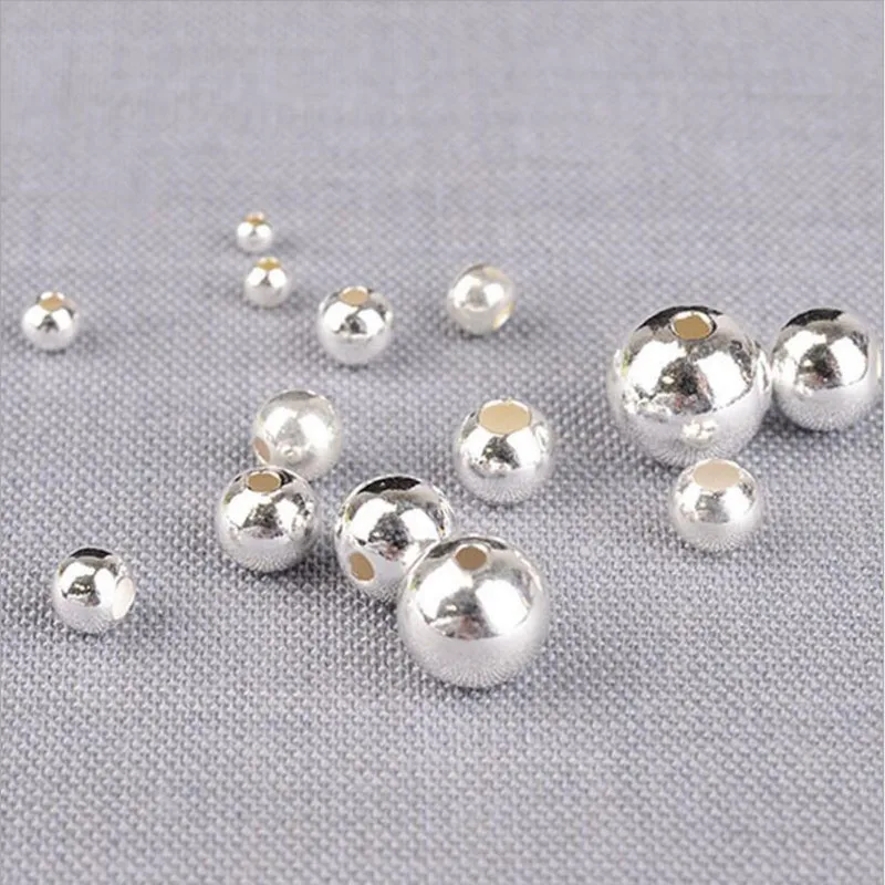 100pcs 2/3/4/5/6/8mm Silver Color Round Ball Loose Spacer Beads For Jewelry Making Bracelets Necklace DIY Metal Bead Jewelry
100pcs 2/3/4/5/6/8mm Silver Color Round Ball Loose Spacer Beads For Jewelry Making Bracelets Necklace DIY Metal Bead Jewelry