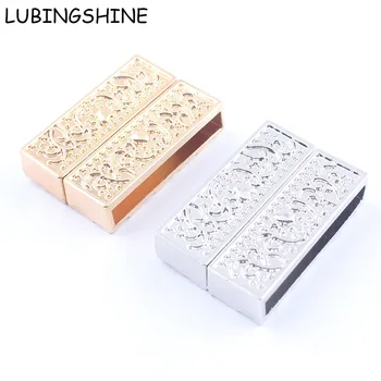 New Style Gold Silver Plated Lock Smooth Rectangle Shape Magnetic Clasps for Leather Bracelet Jewelry Accessories Making C209
New Style Gold Silver Plated Lock Smooth Rectangle Shape Magnetic Clasps for Leather Bracelet Jewelry Accessories Making C209