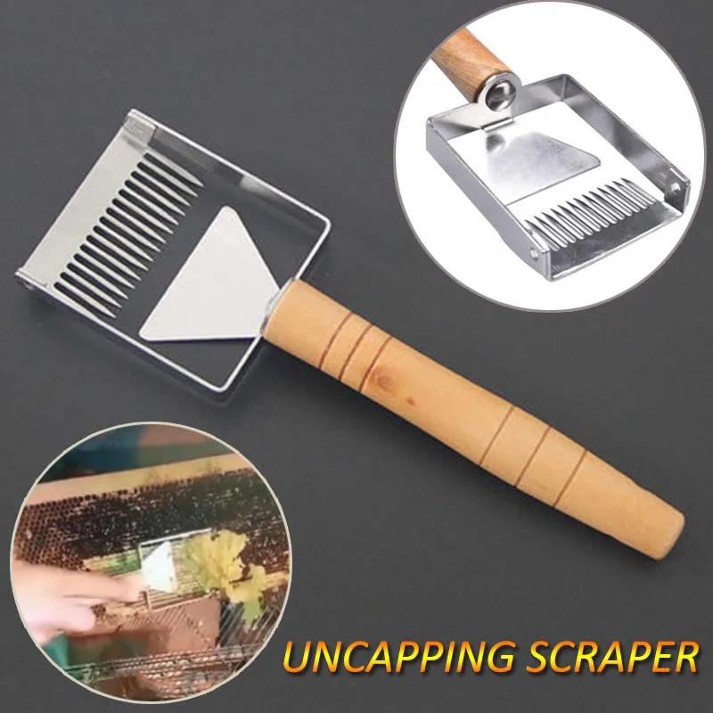 Wooden Handle Uncapping Scraper Iron Honeycomb Honey Scraper Uncapping Fork Beekeeping Tool Equipment
Wooden Handle Uncapping Scraper Iron Honeycomb Honey Scraper Uncapping Fork Beekeeping Tool Equipment