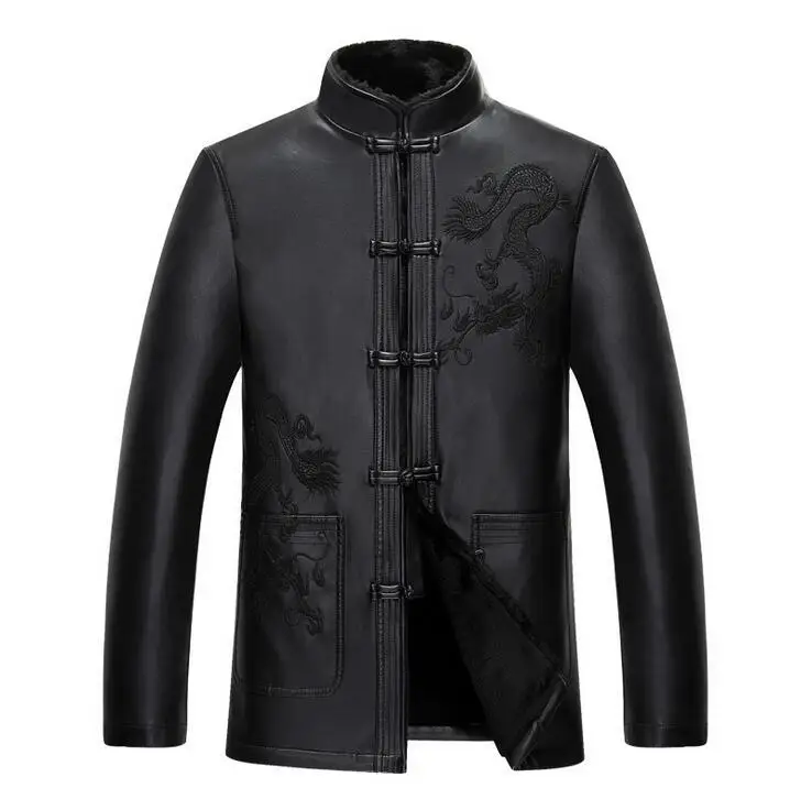 Men's Genuine Leather Winter Jacket Sheep Leather warm Men Coat Chinese style men's leather coat EMS Free shipping
Men's Genuine Leather Winter Jacket Sheep Leather warm Men Coat Chinese style men's leather coat EMS Free shipping