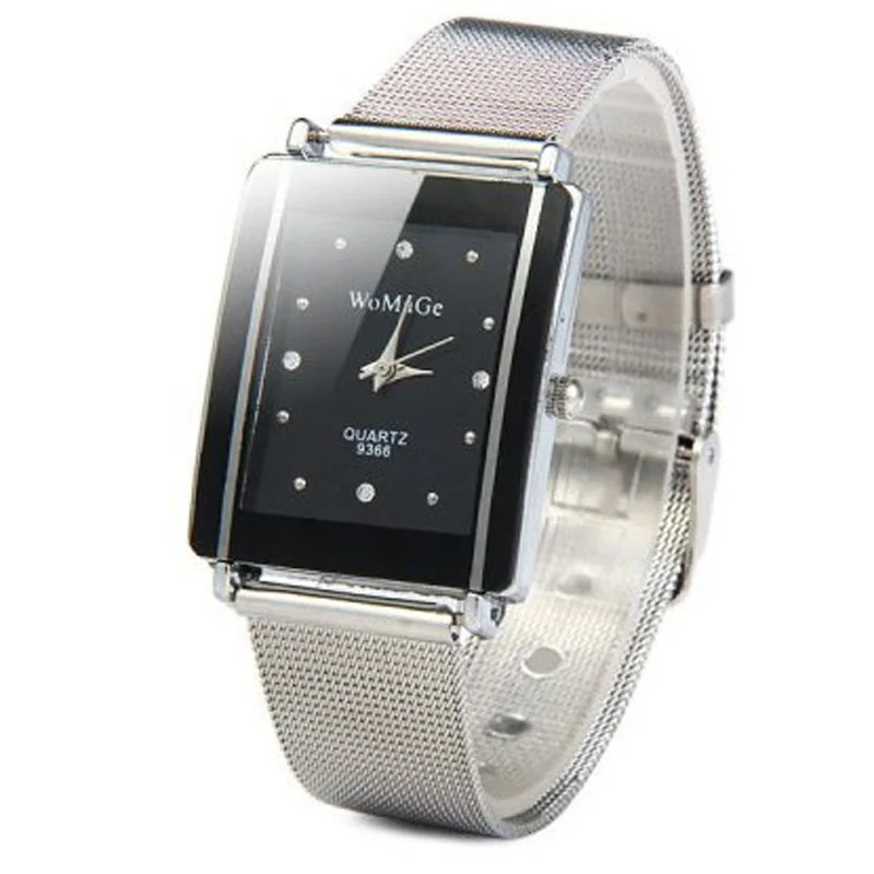 2020 Womage Women Watches Fashion Rectangle Watches Women Silver Mesh Band Quartz Wristwatch relogio feminino bayan kol saati
2020 Womage Women Watches Fashion Rectangle Watches Women Silver Mesh Band Quartz Wristwatch relogio feminino bayan kol saati