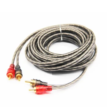 PUZU Twisted Pair RCA Audio signal Cable 2 male to 2 male subwoofer speaker amp amplifier line Pure Copper Cable
PUZU Twisted Pair RCA Audio signal Cable 2 male to 2 male subwoofer speaker amp amplifier line Pure Copper Cable