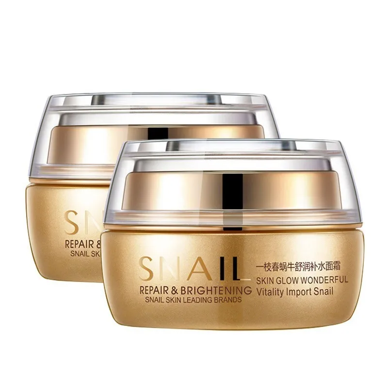 2PCS BIOAQUA Natural Snail Essence Cream Facial Cream Moisturizer Whitening Skin Anti Aging Oil Control Shrink Pores Skin Care
2PCS BIOAQUA Natural Snail Essence Cream Facial Cream Moisturizer Whitening Skin Anti Aging Oil Control Shrink Pores Skin Care