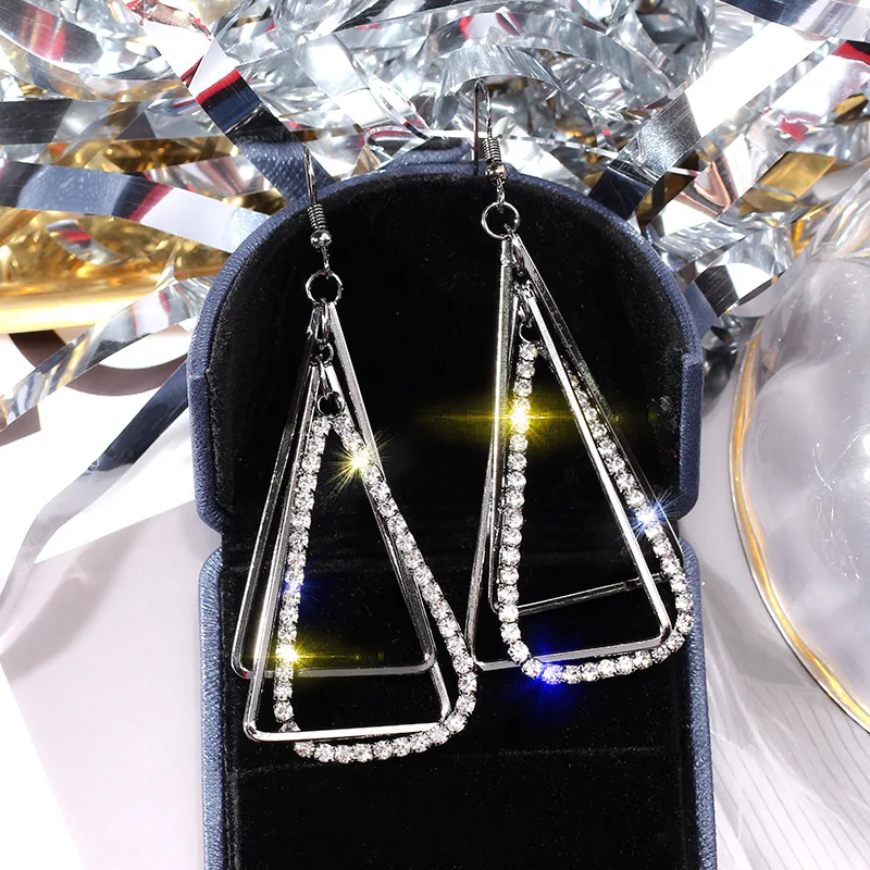 Korean Geometric Triangle Multilayer Earrings Trendy Simple Pyramid Earrings For Women Silver Gold Color Vintage Jewelry O3E722
Korean Geometric Triangle Multilayer Earrings Trendy Simple Pyramid Earrings For Women Silver Gold Color Vintage Jewelry O3E722