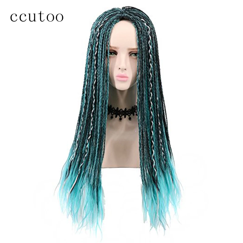 ccutoo 3 Tones Blue Grey Mix Black Uma Braids Long Straight Braided Descendants Synthetic Cosplay Wig For Halloween Party Wig
ccutoo 3 Tones Blue Grey Mix Black Uma Braids Long Straight Braided Descendants Synthetic Cosplay Wig For Halloween Party Wig