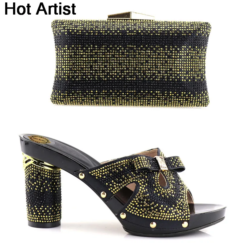 Hot Artist Fashion Woman Shoes And Matching Bag Set Italian Style Rhinestons Ladies High Heels Shoes And Party Bag Set YH-05
Hot Artist Fashion Woman Shoes And Matching Bag Set Italian Style Rhinestons Ladies High Heels Shoes And Party Bag Set YH-05