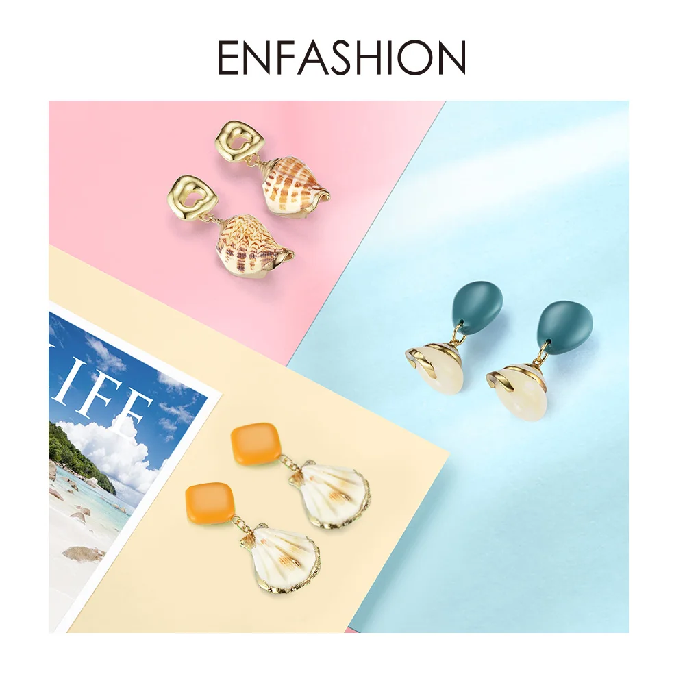 ENFASHION Vintage Conch Drop Earrings For Women Boho Long Natural Shell Dangle Earings Fashion Jewelry Bohemian Kolczyki EM1051
ENFASHION Vintage Conch Drop Earrings For Women Boho Long Natural Shell Dangle Earings Fashion Jewelry Bohemian Kolczyki EM1051